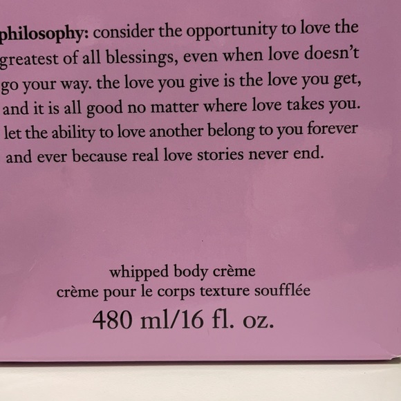 NIB Philosophy Unconditional Love 16oz body creme - Picture 3 of 5